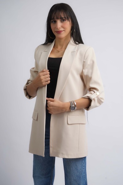 Blazer à manches 3/4