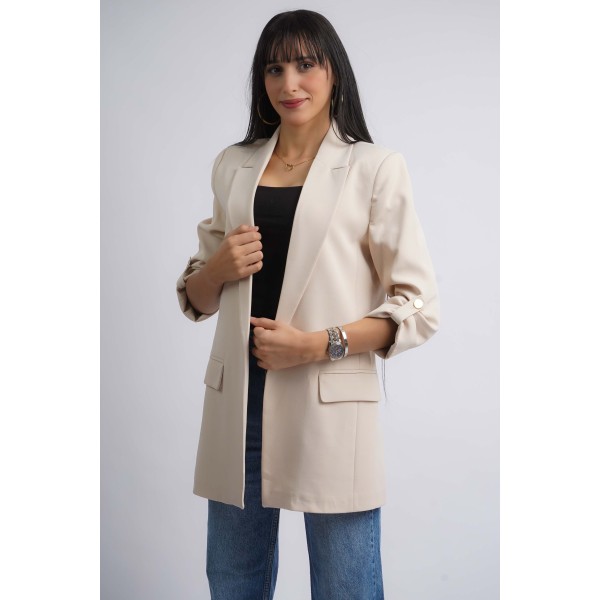 Blazer à manches 3/4